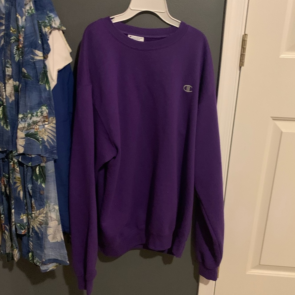 Purple champion sweatshirt